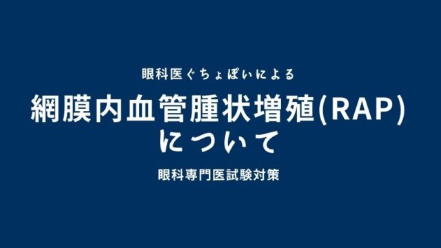 加齢黄斑変性症の総論｜眼科医ぐちょぽいのオンライン勉強会